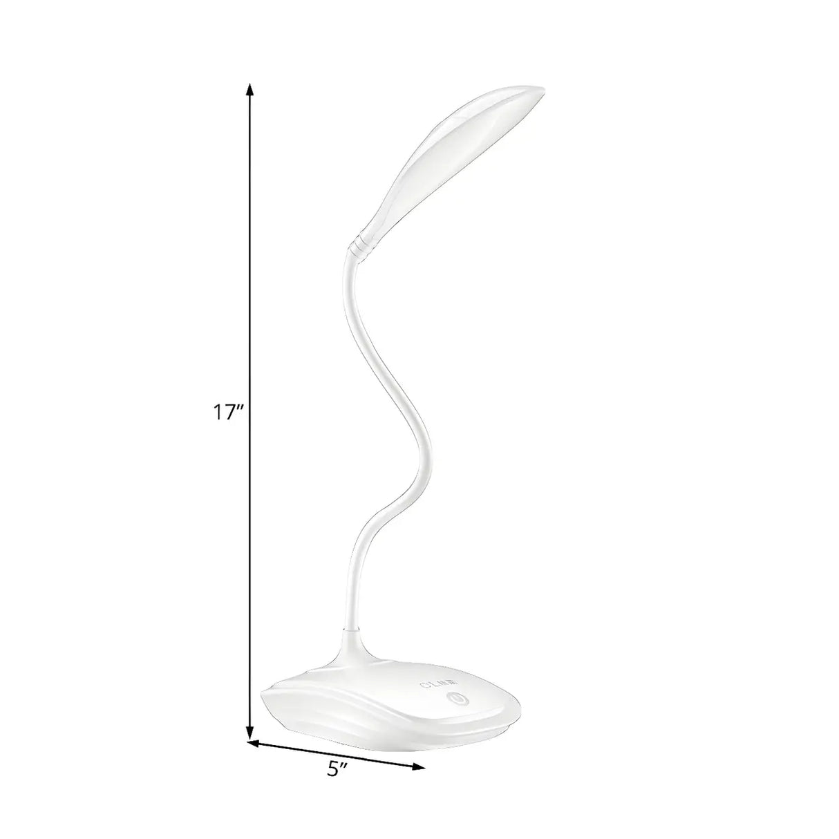 Simple White Flexible LED Desk Lamp with Touch Control Image - 4