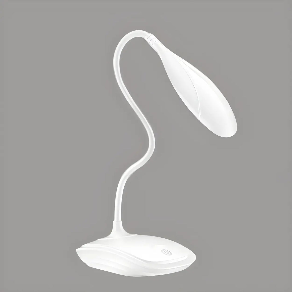 Simple White Flexible LED Desk Lamp with Touch Control 