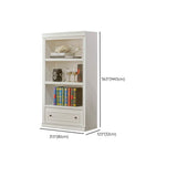 Simple White French Small Wooden Storage Bookcases Image - 11