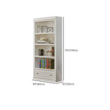 Simple White French Small Wooden Storage Bookcases Image - 12