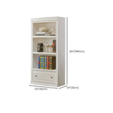 Simple White French Small Wooden Storage Bookcases Image - 13