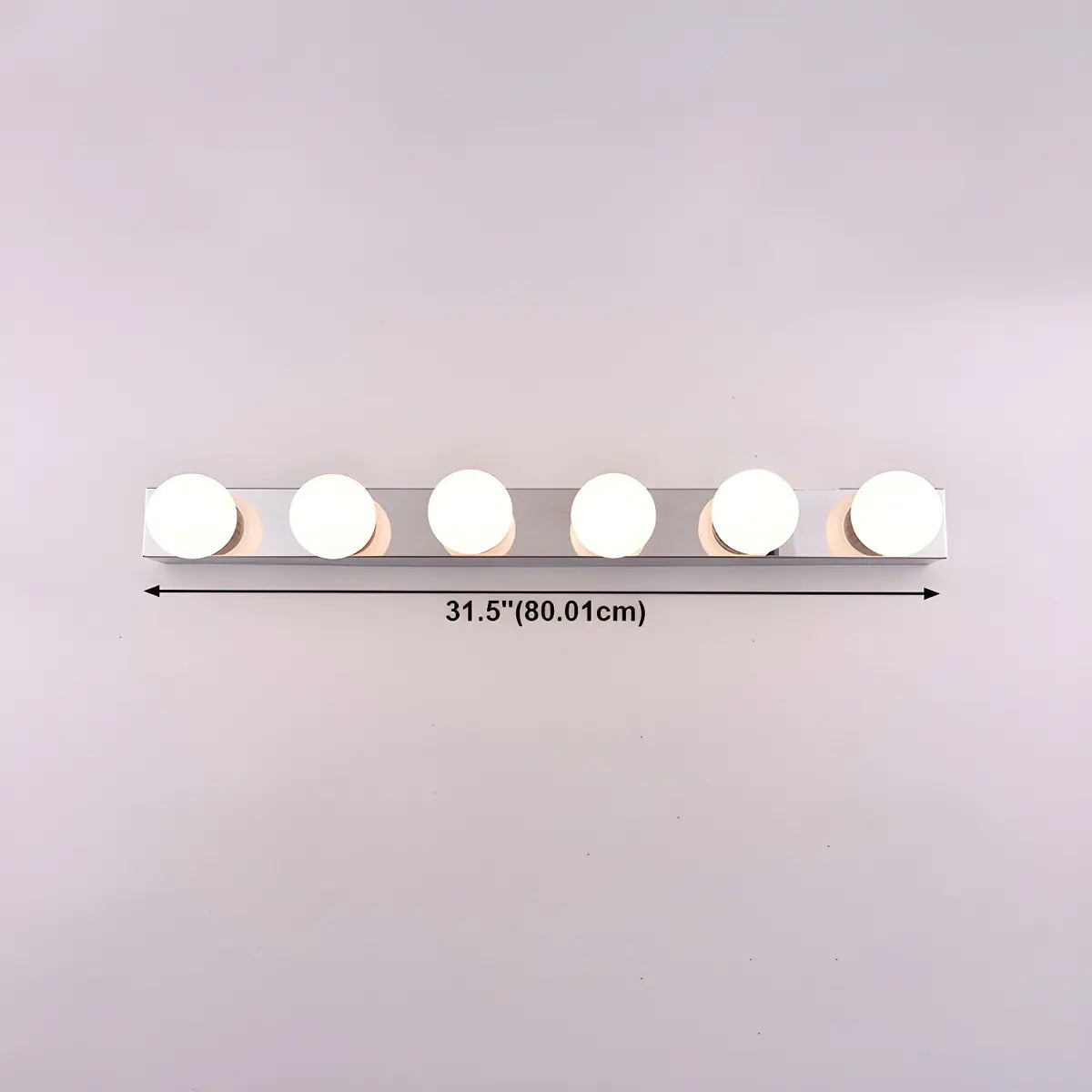 Simple White Globe Decor Wall Vanity Light Multi-Light Image - 14