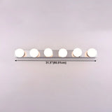 Simple White Globe Decor Wall Vanity Light Multi-Light Image - 14