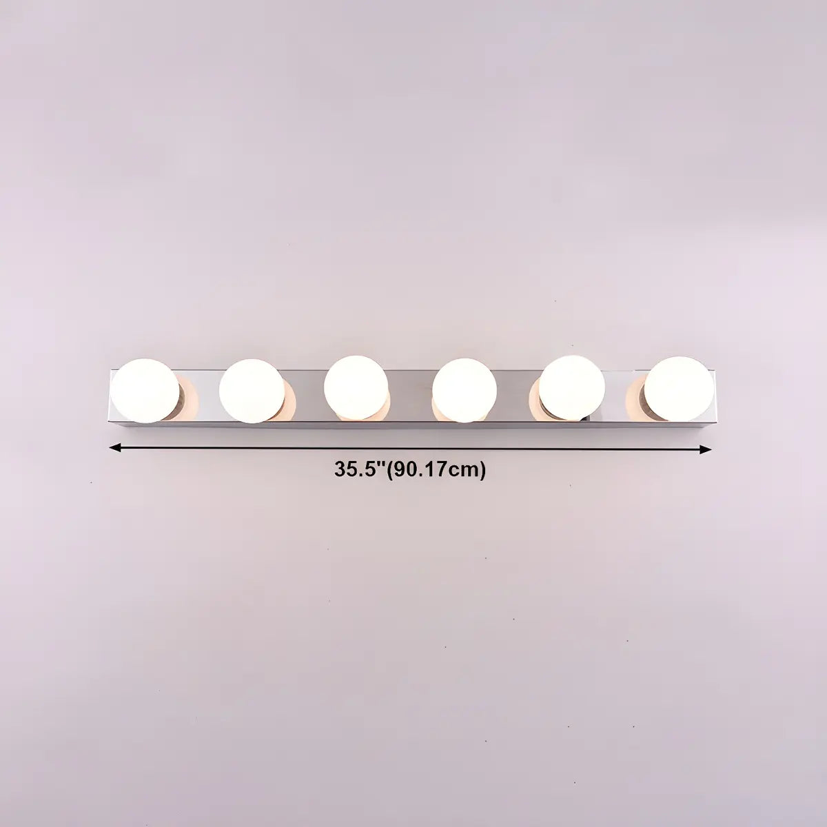 Simple White Globe Decor Wall Vanity Light Multi-Light Image - 15