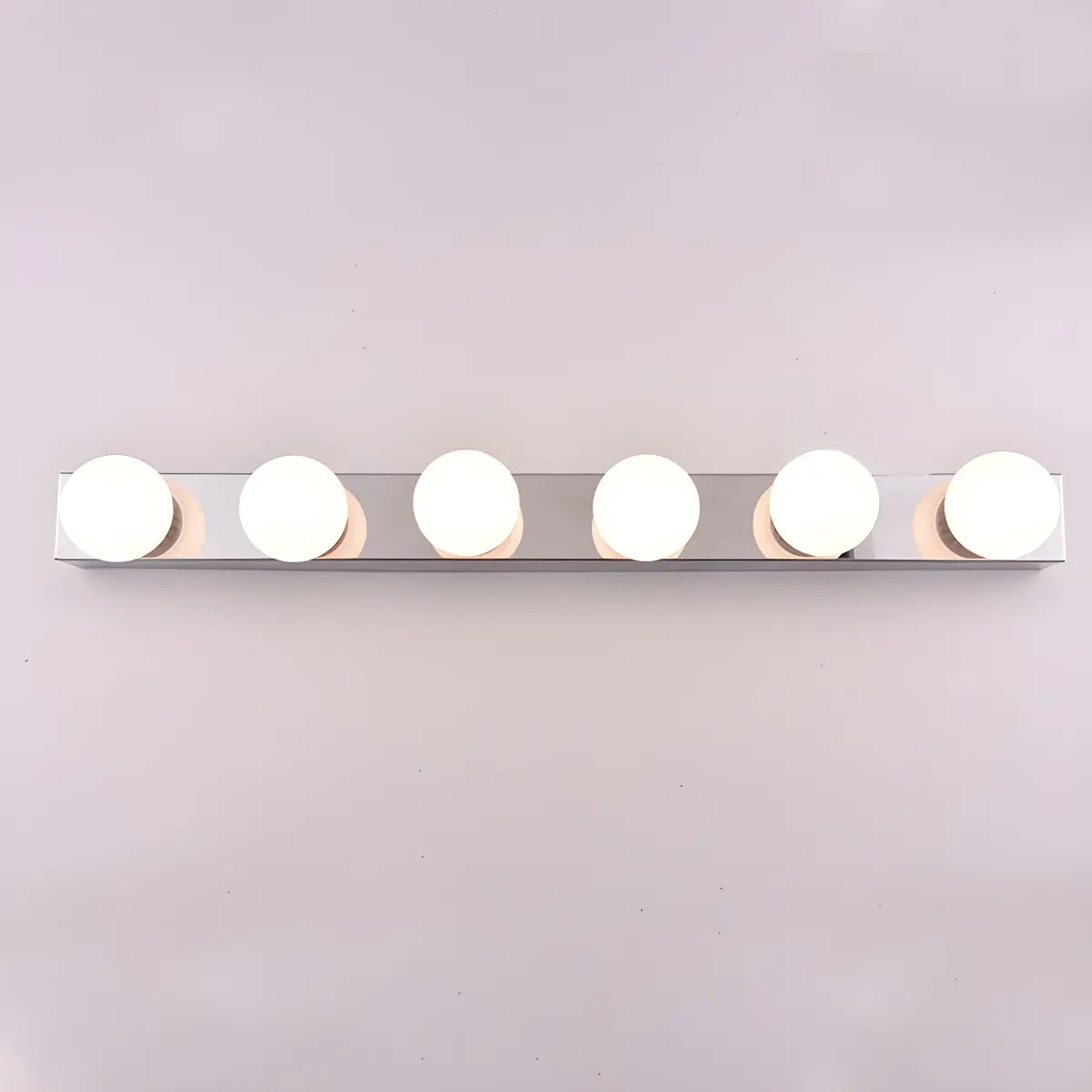 Simple White Globe Decor Wall Vanity Light Multi-Light Image - 7