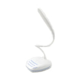 Simple White Gooseneck Adjustable LED Reading Desk Lamp Image - 2