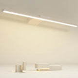 Simple White Linear LED Bathroom Vanity Light Fixture Image - 4