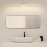 Simple White Linear LED Bathroom Vanity Light Fixture Image - 6