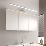 Simple White Rectangular LED Bathroom Vanity Light Image - 3