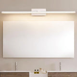 Simple White Rectangular LED Bathroom Vanity Light Image - 4