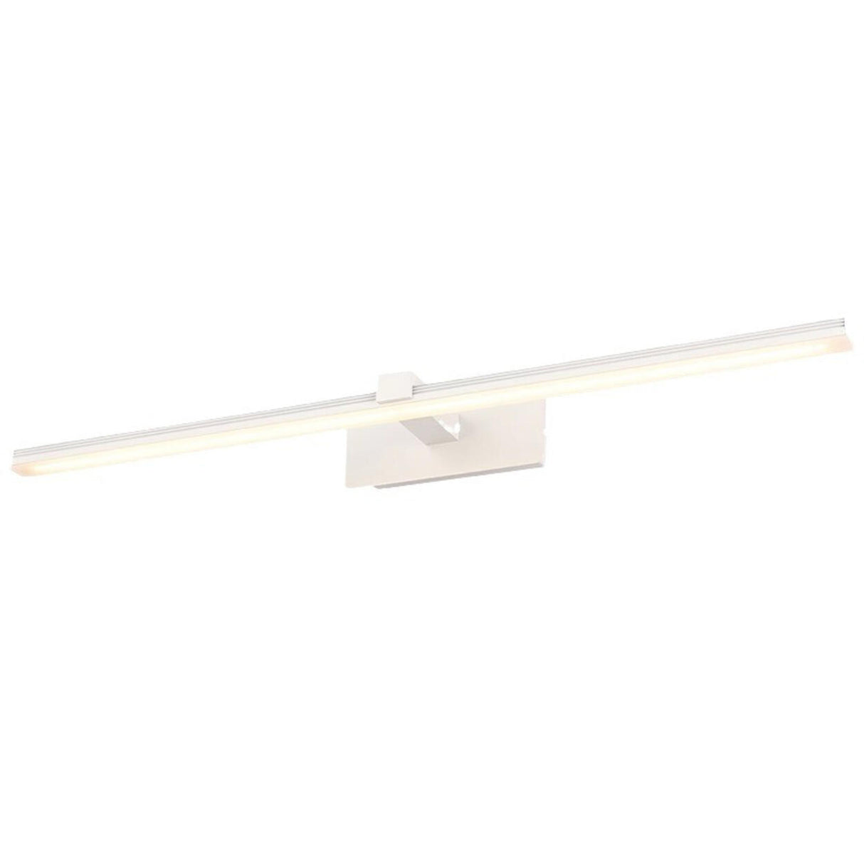 Simple White Rectangular LED Bathroom Vanity Light Image - 5