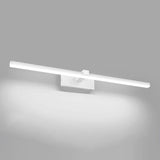 Simple White Rectangular LED Bathroom Vanity Light Image - 7