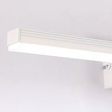 Simple White Rectangular LED Bathroom Vanity Light Image - 9