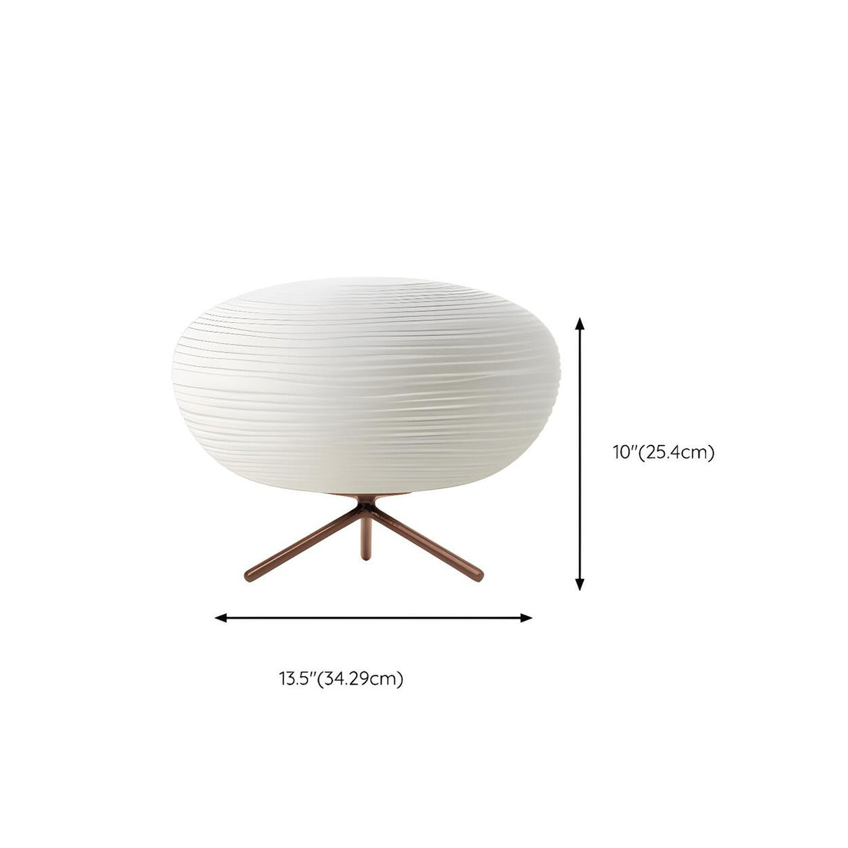 Simple White Round Geometric Glass Decor Table Lamp 