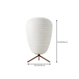 Simple White Round Geometric Glass Decor Table Lamp Image - 12