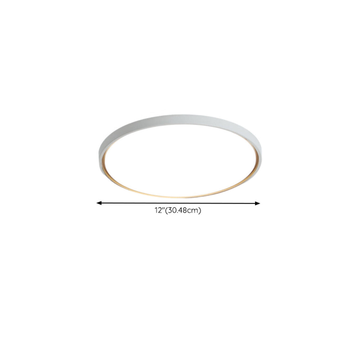 Simple White Round LED Flush Mount Ceiling Lamp Bedroom  