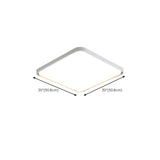 Simple White Round LED Flush Mount Ceiling Lamp Bedroom  Image - 17