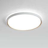 Simple White Round LED Flush Mount Ceiling Lamp Bedroom  Image - 6