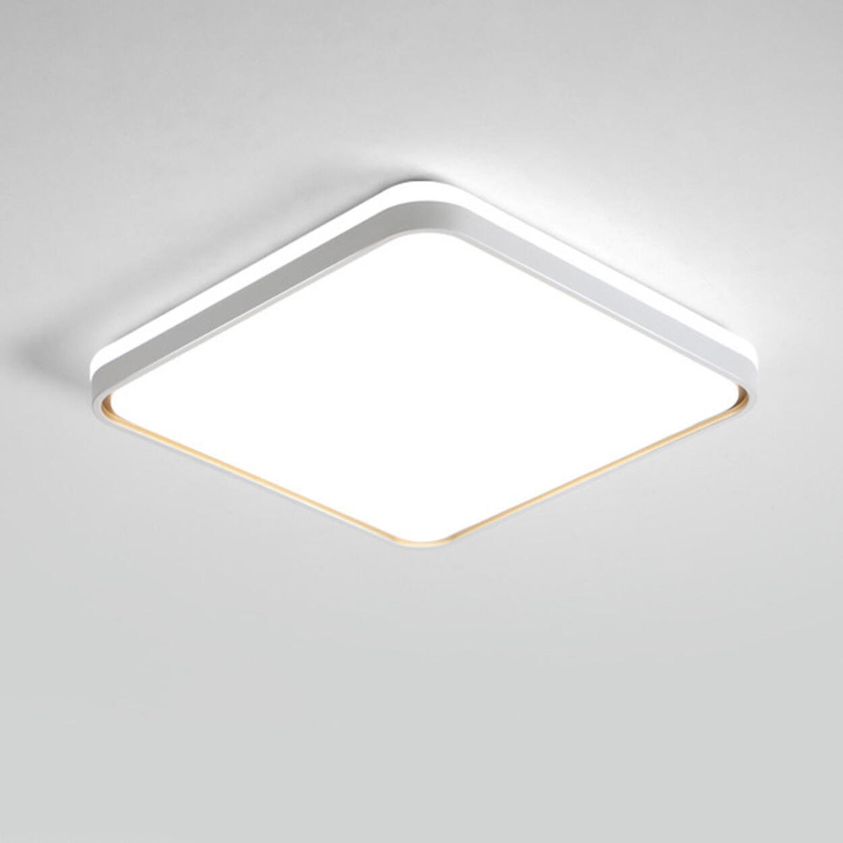 Simple White Round LED Flush Mount Ceiling Lamp Bedroom  Image - 8