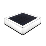 Simple White Square Solar Waterproof Pool Post Light Image - 5