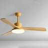 Simple Wood 3 Blade Windmill Ceiling Fan with LED Light Image - 11