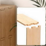 Simple Wood Modular Cubic Vertical Storage Bookcase Image - 12