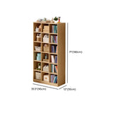 Simple Wood Modular Cubic Vertical Storage Bookcase Image - 21