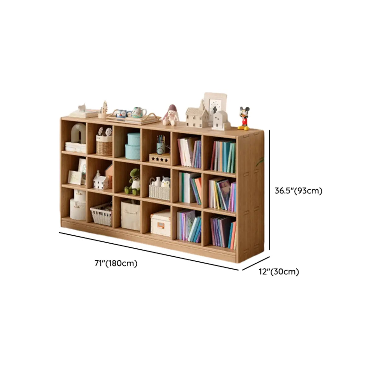 Simple Wood Modular Cubic Vertical Storage Bookcase Image - 23