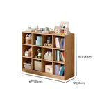 Simple Wood Modular Cubic Vertical Storage Bookcase Image - 24