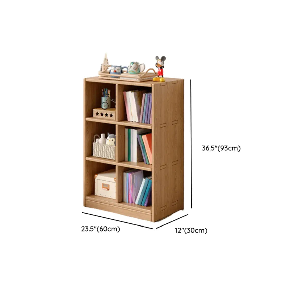 Simple Wood Modular Cubic Vertical Storage Bookcase Image - 25