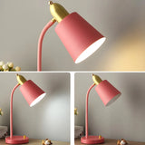 Simple Yellow Cone Adjustable Metal Study Table Lamp Image - 12