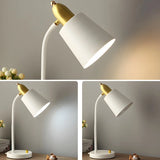 Simple Yellow Cone Adjustable Metal Study Table Lamp Image - 13