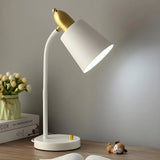 Simple Yellow Cone Adjustable Metal Study Table Lamp Image - 9