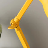 Simple Yellow Metal Adjustable Table Lamp with Pen Holder Image - 14