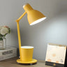 Simple Yellow Metal Adjustable Table Lamp with Pen Holder Image - 7