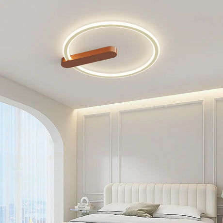 Simplicity Bedroom Circle LED Flush Mount Ceiling Light Image - 1