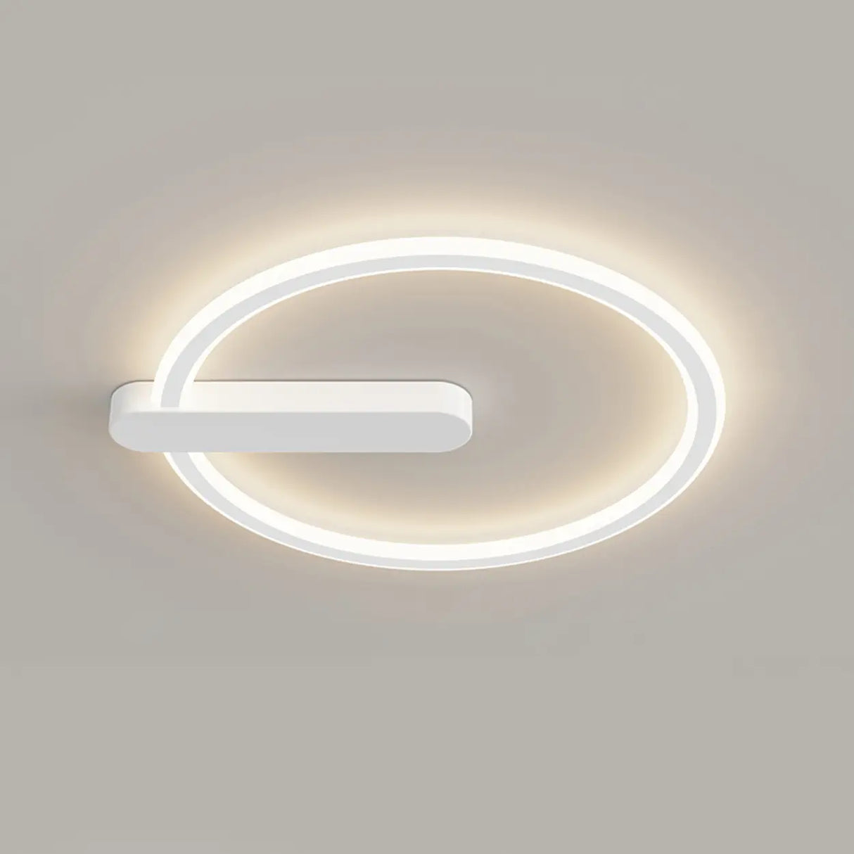 Simplicity Bedroom Circle LED Flush Mount Ceiling Light Image - 10