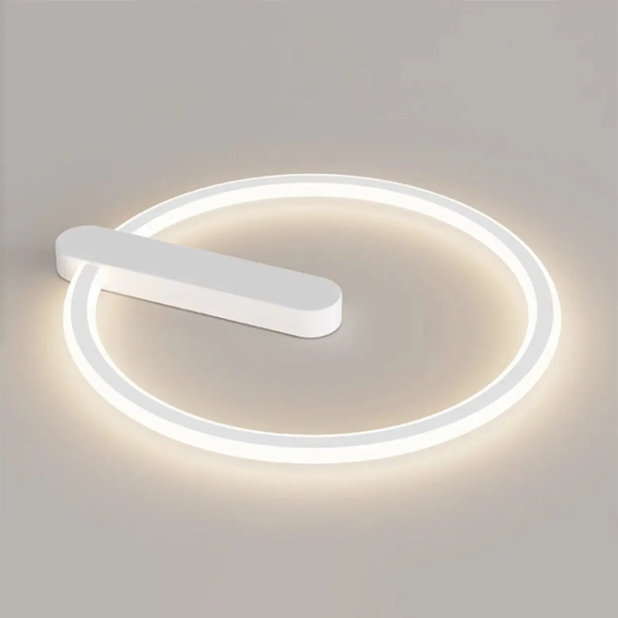 Simplicity Bedroom Circle LED Flush Mount Ceiling Light Image - 12