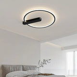 Simplicity Bedroom Circle LED Flush Mount Ceiling Light Image - 2