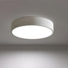 Simplicity Bedroom Grey Drum Flush Mount Ceiling Light Image - 3