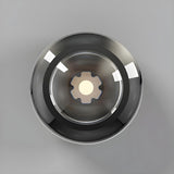 Simplicity Black Geometric LED Flush Mount Ceiling Lamp Image - 6