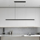 Simplicity Black Linear LED Island Pendant Light Image - 1