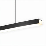 Simplicity Black Linear LED Island Pendant Light Image - 12