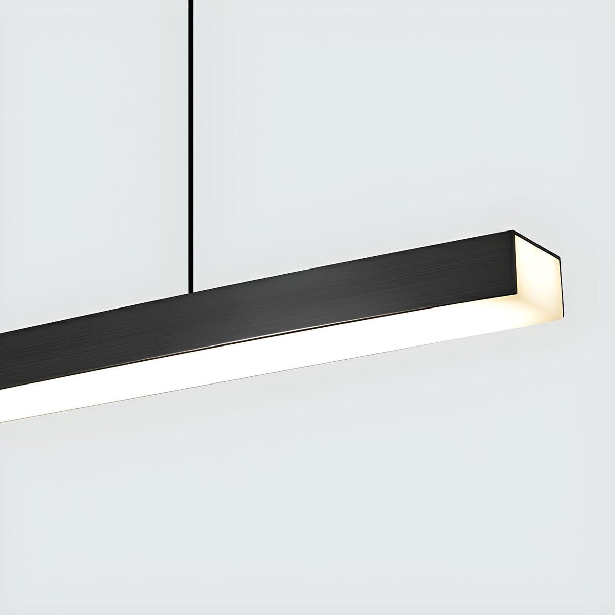 Simplicity Black Linear LED Island Pendant Light Image - 13