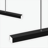 Simplicity Black Linear LED Island Pendant Light Image - 14