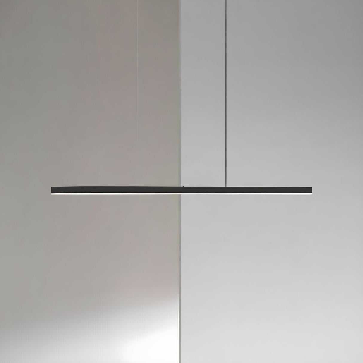 Simplicity Black Linear LED Island Pendant Light Image - 16