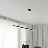 Simplicity Black Linear LED Island Pendant Light Image - 2