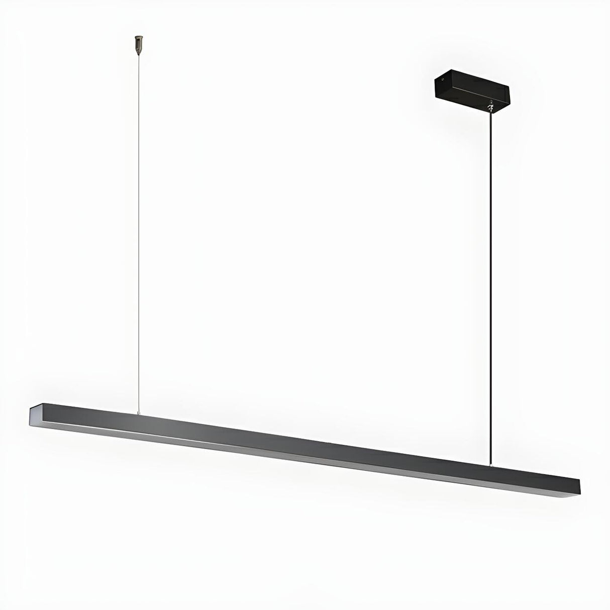 Simplicity Black Linear LED Island Pendant Light Image - 6