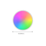 Simplicity Colorful Circle LED Flush Mount Ceiling Lamp #size