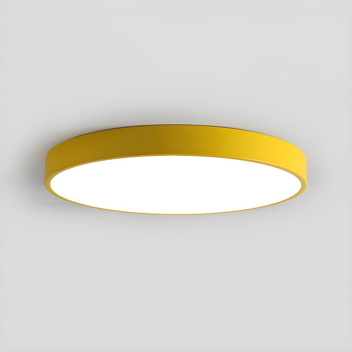 Simplicity Colorful Round LED Flush Mount Ceiling Light Image - 3